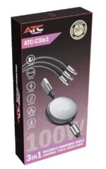 ATC-C3in1 Καλώδιο Πολλαπλής Φόρτισης Lightning Type-C Micro - Image 4