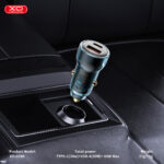 XO CC60 Smart Διαφανής Φορτιστής Αυτοκινήτου A30W+C30W/Ταυτόχρονη 60W Μπλε - Image 2