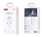 XO CC67 Mini Smart Dual USB Φορτιστής αυτοκινήτου 2.4A - Image 4