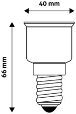 Entac Αντάπτορας Ντουί  Από E14 σε E27 - Image 2