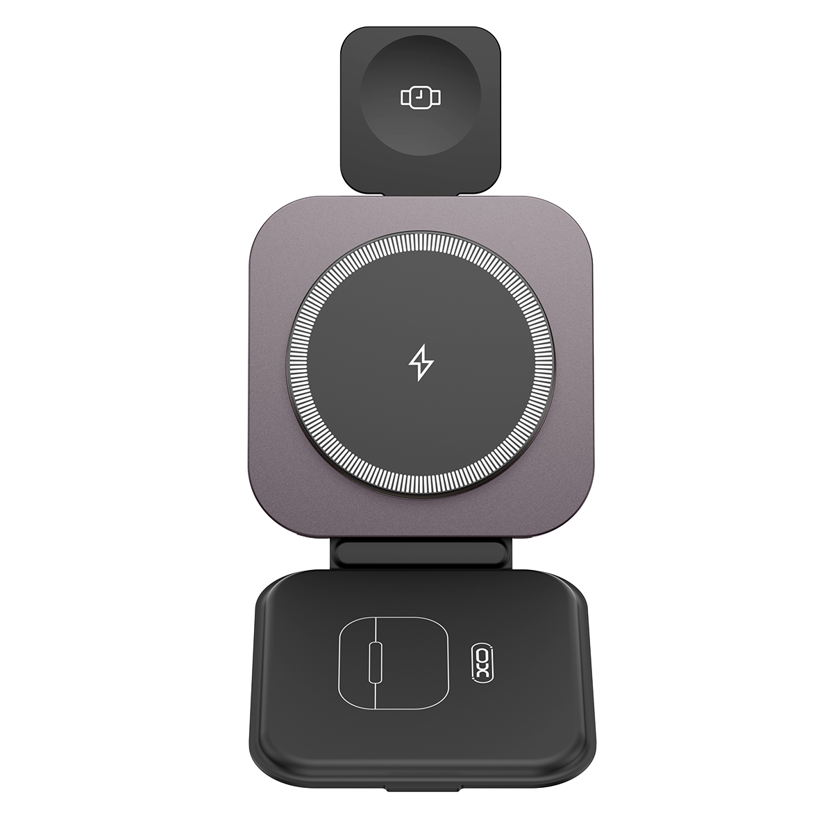 cx035_1_3_ XO CX035 Πτυσσόμενος 3-σε-1 Μαγνητικός Ασύρματος Φορτιστής - Image 1