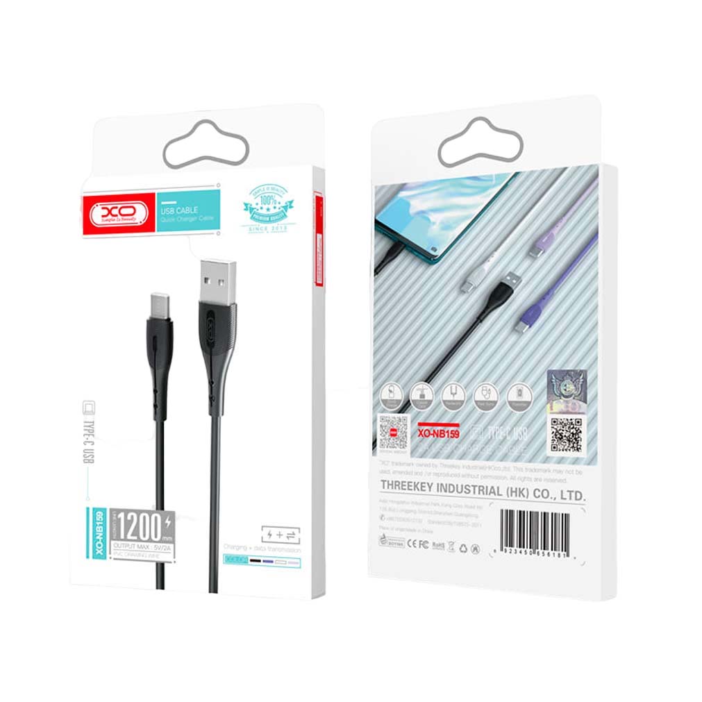 XO NB159 2.0A USB Καλώδιο Φόρτισης + Data για Lightning 1.2m Μωβ - Image 5