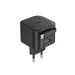 XO L165 Φορτιστής Ταχείας Φόρτισης με  Ανασυρόμενο Καλώδιο Type-C & 1 Θύρα USB-A EU 20W - Image 2