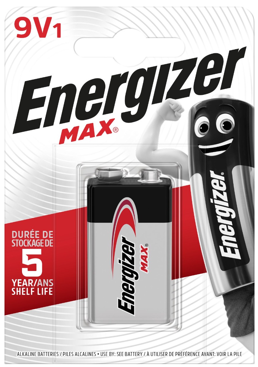 energizer-max-6lr61-9v-bl1 Energizer Max Alkaline Μπαταρία 9V (1 τμχ) - Image 1