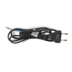 Entac Rewireable Καλώδιο 2G0.75 με Διακόπτη ON/OFF Μαύρο 1m