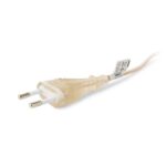 Entac Rewireable Καλώδιο 2G0.75 με Διακόπτη ON/OFF Διαφανές 1m - Image 4