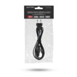 Entac Rewireable Καλώδιο 2G0.75 με Διακόπτη ON/OFF Μαύρο 2.5m - Image 2