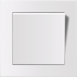 Entac 101 Arnold Recessed wall switch single-pole White