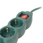 Entac Πολύπριζο 3 Θέσεων με Διακόπτη S1 3G1.5 Πράσινο 5m - Image 3