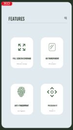 XO-FP1 3D Frosted Film Τζαμάκι Ρολογιού Μαύρο 45mm - Image 6