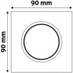 Avide GU10 Πλαίσιο Τετράγωνο Αλουμίνιο - Image 3