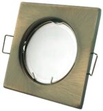 Avide GU10 Πλαίσιο Τετράγωνο Χαλκός