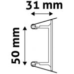 Avide GU10 Πλαίσιο Τετράγωνο Ανθρακί - Image 4