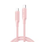 XO NB-Q265B PD 60W Type-C σε Type-C Μινιμαλιστικό Καλώδιο (Ροζ)