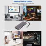 Μετατροπέας 11in1 RJ45 USBx4 VGA HDMIPD SD TF Audio - Image 8