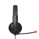 Meetion HP002U Ενσύρματο Ακουστικό Τηλεφωνίας USB / Μαύρο - Image 2