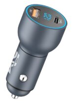 ATC-CA09 Φορτιστής Αυτοκινήτου με 2 Θύρες USB-A & Type-C και LED Οθόνη 42.5W