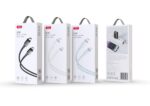 XO NB-Q250A Καλώδιο Φόρτισης + Data PD 27W Type-C σε Lightning PVC 1m Μπλέ - Image 2