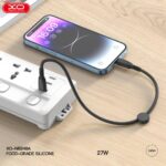 XO NB-Q248A Καλώδιο Φόρτισης + Data Suluo Series Type-c to Lightning 27W L=25cm Μαύρο - Image 5