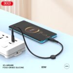 XO NB-Q248B Κοντό Καλώδιο Φόρτισης & Data 60W από Type-C σε Type-C 25cm Suluo Series Μαύρο - Image 4