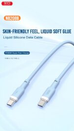 XO NB208B Καλώδιο Φόρτισης TypeC Σε TypeC 60W 1m Πράσινο - Image 7