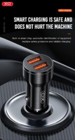 XO CC48 Smart Μεταλλικός Διπλός USB Universal Φορτιστής Αυτοκινήτου - Image 5