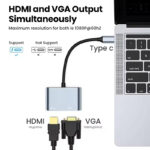 Αντάπτορας 2 σε 1 Type-C σε HDTV VGA hub - Image 2