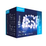 Modee Lighting Χριστουγεννιάτικα Λαμπάκια LED Τύπου Berry με Τροφοδοτικό (100LED/10m/10cm) Ψυχρό Λευκό