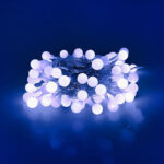 Modee Lighting Χριστουγεννιάτικα Λαμπάκια LED Τύπου Berry με Τροφοδοτικό (100LED/10m/10cm) Ψυχρό Λευκό - Image 2