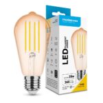 Modee Lighting Λάμπα Filament LED Amber ST58 4W E27 320° 1800K (360 lumen)