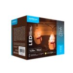 Modee Χριστουγεννιάτικα Διακοσμητικά Φωτάκια Μπαταρίας LED (10LED/1.35m/15cm) Θερμό Λευκό - Image 3