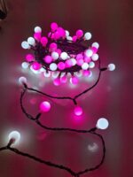 Modee Christmas LED Λαμπάκια Τύπου Berry με Βύσμα (100LED/10m/10cm) Ροζ & Ψυχρό - Image 5
