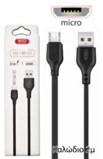 XO NB103 Καλώδιο Φόρτισης Micro 2m Μαύρο - Image 2