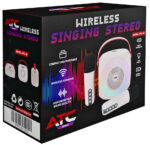 ATC-10 Ασύρματο Ηχείο Καραόκε Μπεζ (2 Μικρόφωνα) - Image 4