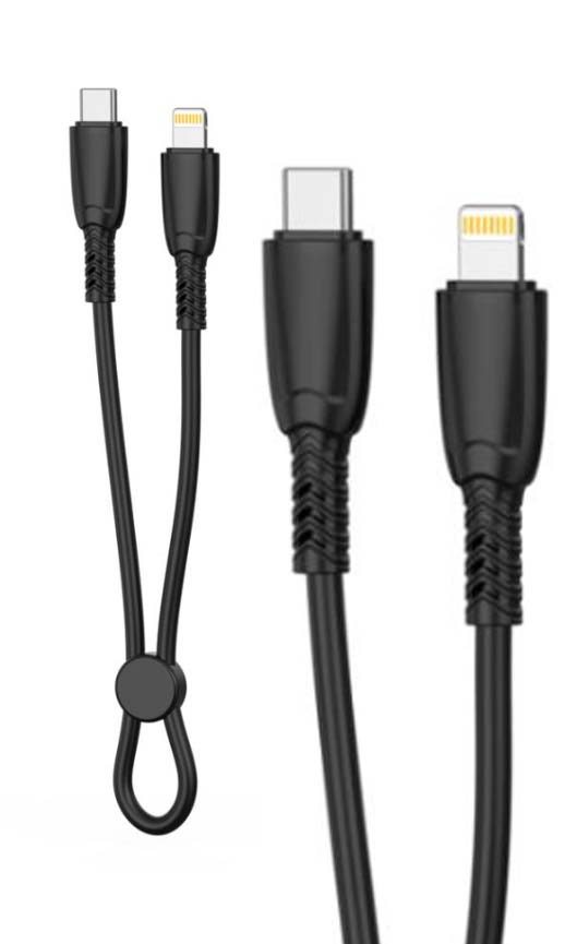 screenshot_83_1 XO NB-Q248A Καλώδιο Φόρτισης + Data Suluo Series Type-c to Lightning 27W L=25cm Μαύρο - Image 1