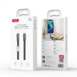 XO NB-Q289A Charging & Data Cable Type-C to Lighting 27W Black 20cm - Image 2