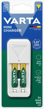 VARTA 57656 Mini Φορτιστής, 2xAAA 56703 800mAh - Image 2