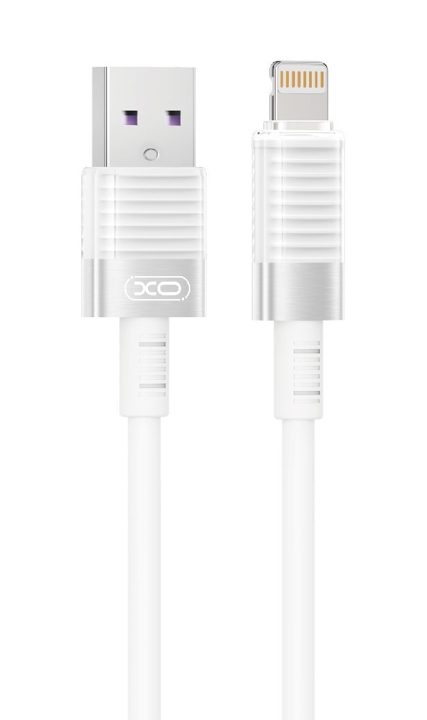 XO-NB282 NB-Q282数据线彩盒大货曲20240625 XO NB282 Καλώδιο Γρήγορης Φόρτισης Σιλικόνης 6A Λευκό - Image 1