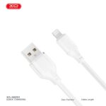 XO NB291 Καλώδιο Φόρτισης & Μεταφοράς Δεδομένων Lightning Braided 6A Λευκό - Image 3