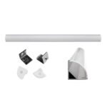 Redpoint ΠΡΟΦΙΛ ΑΛΟΥΜΙΝΙΟΥ ΓΩΝΙΑΚΟ ΜΕ ΟΠΑΛ ΚΑΛΥΜΜΑ (Κατασκευή Κίνα) - Image 2