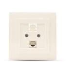 Geyer Μπεζ πρίζα δικτύου CAT6