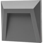 Geyer Απλίκα LED 1.2W 3000K 110lm 125x125 IP54 ασημί - Image 2