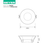 Geyer Στρογγυλό spot GU10 PC λευκό φ86x40mm - Image 3