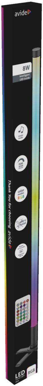 Avide LED Φωτιστικό Δαπέδου Γωνίας RGB 8W RGB+IC με Τηλεχειριστήριο - Image 3