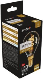 Avide LED Soft Filament Σφαιρική 3W E14 360° Θερμό 2700K