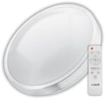 Avide LED Ceiling Lamp Oyster Pandora-CCT (ALU) 48W (24+24) with remote - Image 2