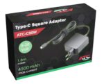 ATC-C 90W Universal Τετράγωνο Τροφοδοτικό  Type-C 5-20V - Image 2