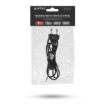 Entac Rewireable Καλώδιο 2G0.75 με Διακόπτη ON/OFF Μαύρο 1m - Image 2