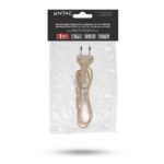 Entac Rewireable Καλώδιο 2G0.75 με Διακόπτη ON/OFF Διαφανές 1m - Image 2