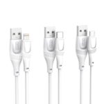 XO NB238 Καλώδιο Φόρτισης + Data Lightning L=3M Zeus Series Άσπρο - Image 2